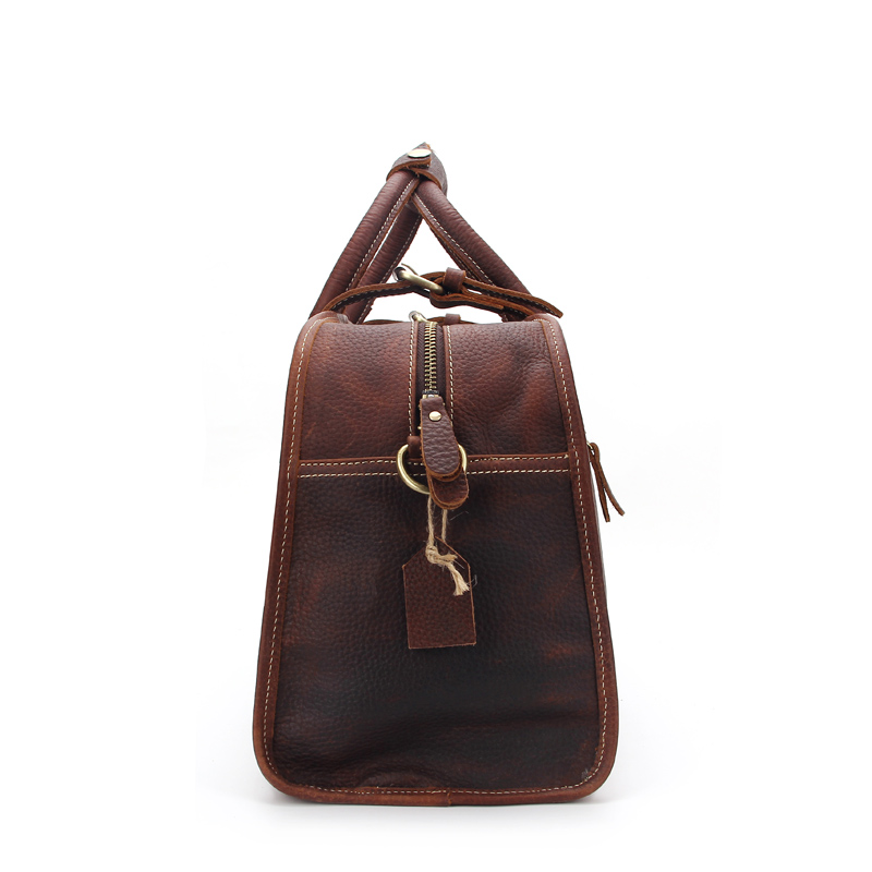 Handmade Italian Genuine Leather Men's Durable Travel Should Bag 